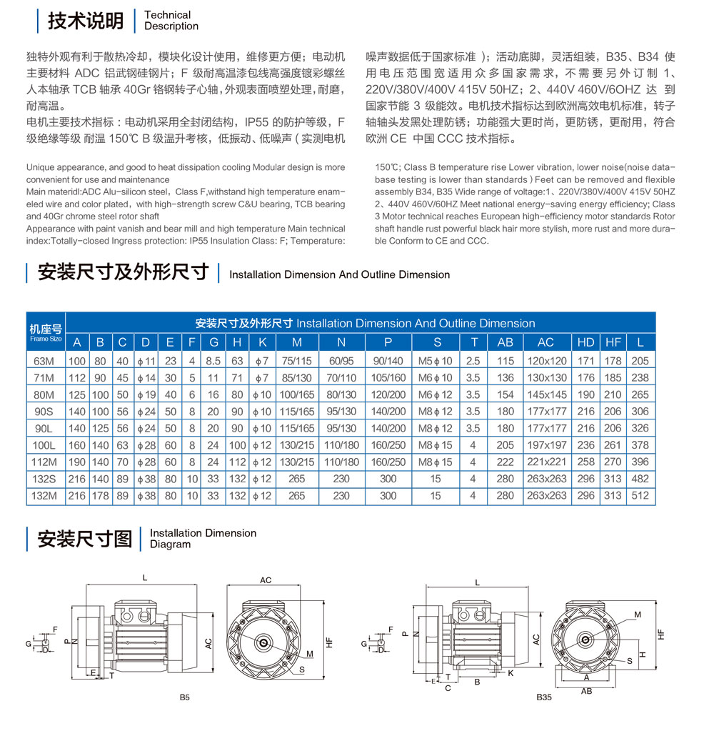 方形鋁殼電機(jī)技術(shù)說明和安裝尺寸圖.jpg
